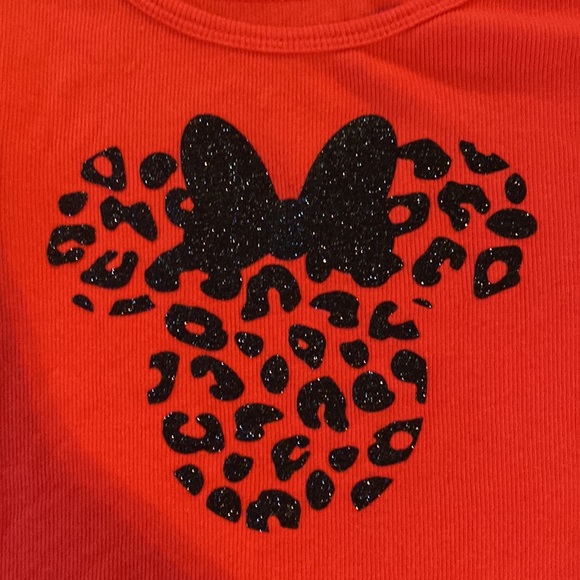 Red Minnie leopard tank top - Picture 2 of 2